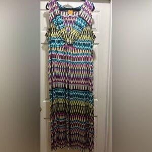 Ruby Rd. Multicolor Patterned Dress